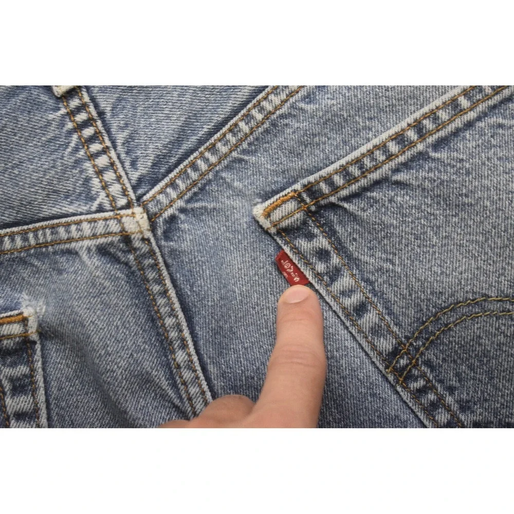 Levi's 505 Regular Fit Straight Leg Denim Blue Jeans Mens‎ Size 38 x 30
